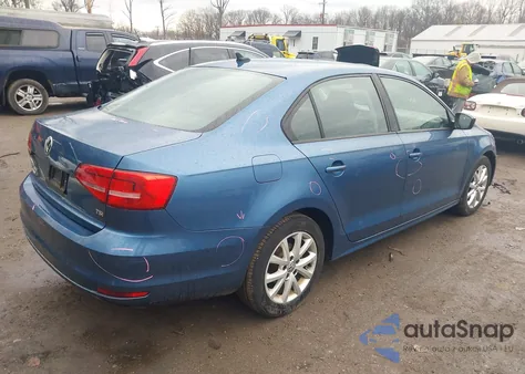 2015 Volkswagen Jetta 1.8T Se из США, поврежденный, VIN 3VWD17AJ5FM275316